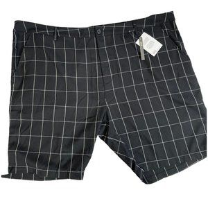 NWT ASOS Grid Shorts Black/White Men's Size 48R
